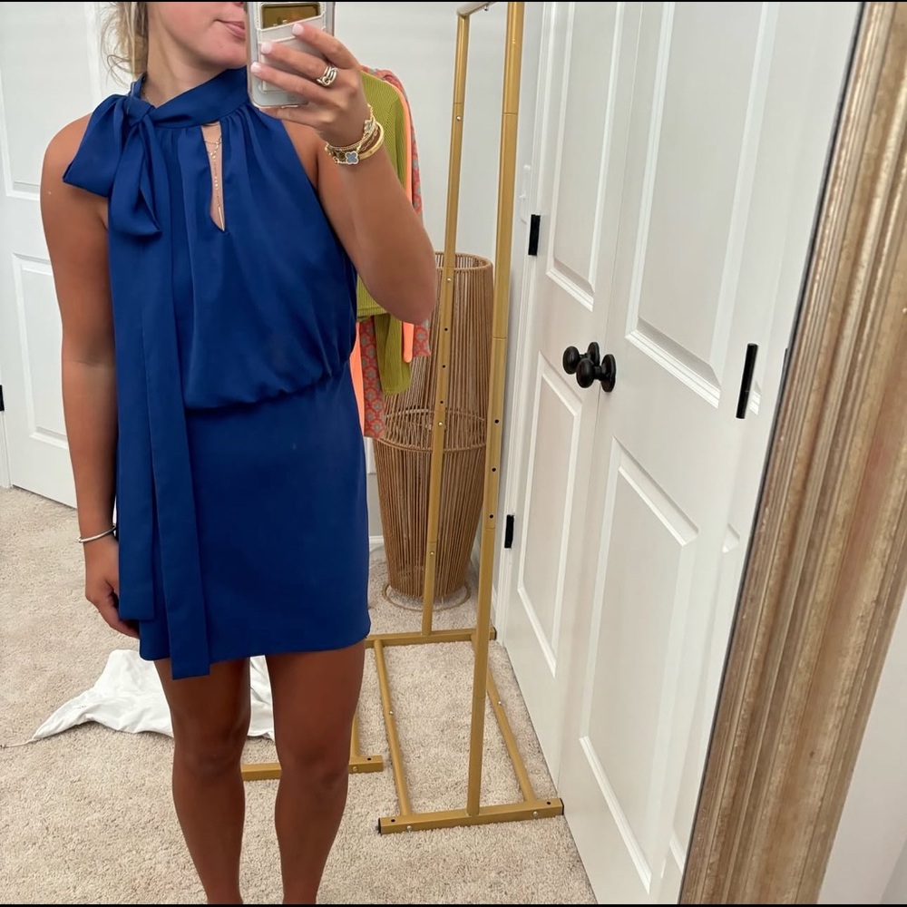 Amanda uprichard blue mini dress